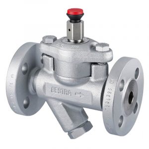 Armaturenfabrik Anfahr Entwaesserungsventil Typ AK_45 Gestra mit integrierten Y-Schmutzsieb, Schließdruck werkseitig 0,8 bar, Ventil schließt selbstständig mit Flansch