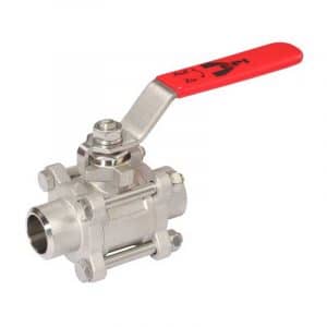 Armaturenfabrik_Armatur_3-teiliger Kugelhahn handbetrieb Edelstahl Schweissende VL 501B-EPI modularer Aufbau