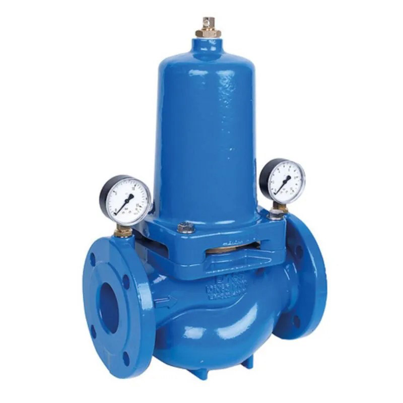 Armaturenfabrik Druckminderer Membrangesteuert Typ D-15S federbelastet Sphäroguss Manometer Flansche, Honeywell Druckminderer Typ D15S und D15P – Membrangesteuert, federbelastet, PN16 für Wasser und neutrale Medien