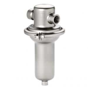 Armaturenfabrik Druckminderer Ventil Edelstahl membrangesteuert federbelasteter Proportionalregler Typ DM 505 Mankenberg Edelstahl, membrangesteuert, federbelastet für kleine Durchsätze