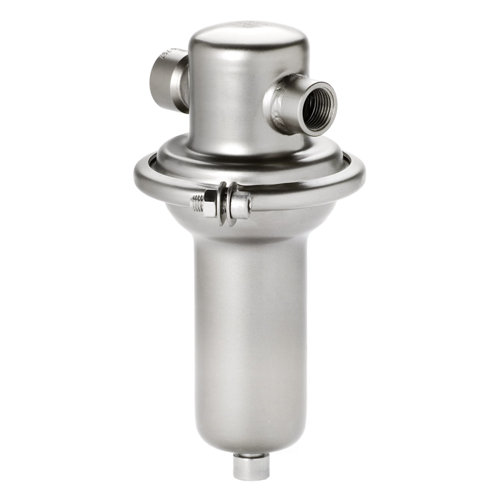 Armaturenfabrik Druckminderer Ventil Edelstahl membrangesteuert federbelasteter Proportionalregler Typ DM 505 Mankenberg Edelstahl, membrangesteuert, federbelastet für kleine Durchsätze