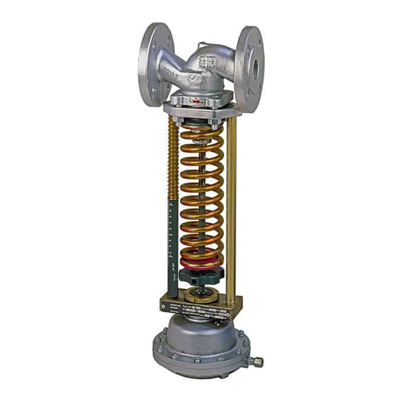Armaturenfabrik Druckminderer membrangesteuerter federbelasteter Proportionalregler Flansch Typ 5801 Flowserve