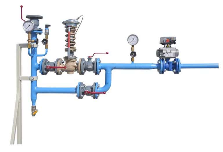Valve factory Pressure reducing station Pressure regulating valves Pressure reducing valves SKID overflow valves Individual pipe production - production and assembly, valve construction, valve manufacturer