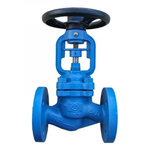 Armaturenfabrik Faltenbalg Absperrventil Fig 114 Stahluss Fromme, metallisch dichtend, steigende Spindel, nichtsteigendes Handrad