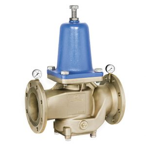 Armaturenfabrik Membran Druckminderer Vordruckkompensation entlastetes Einsatz Membranventil Flansche Rotguss DRV Serie 6 Berluto, Druckminderventil Typ 6 – Berluto DRV-Serie 6xx, membrangesteuert, federbelastet mit Vordruckkompensation