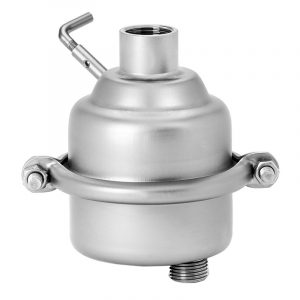 Armaturenfabrik Schwimmergesteuerter Kondensatableiter Typ KA 2K Kaltkondensate, Edelstahl weichdichtend, Anschlussmuffe G1/4 für Ausgleichsleitung, Eingang Innengewinde, Ausgang Außengewinde