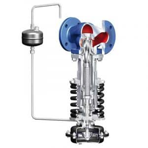 Armaturenfabrik Überströmregler mit Rollmenbranantrieb direkt gesteuerter Proportionalregler Flansch Fig Typ 705 PREDEX Ari Armaturen