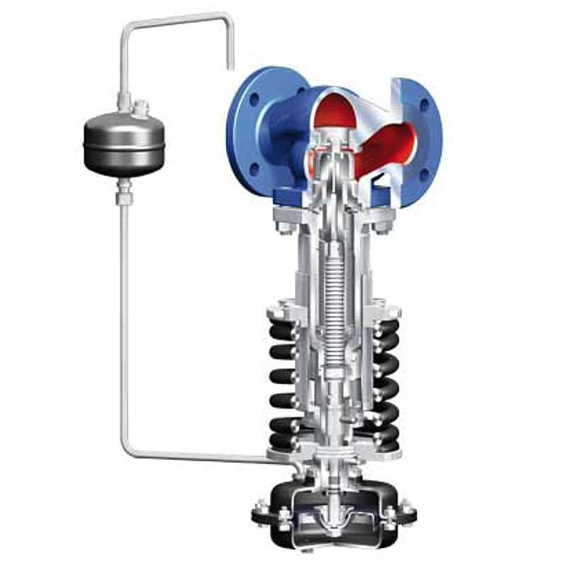 Armaturenfabrik Überströmregler mit Rollmenbranantrieb direkt gesteuerter Proportionalregler Flansch Fig Typ 705 PREDEX Ari Armaturen