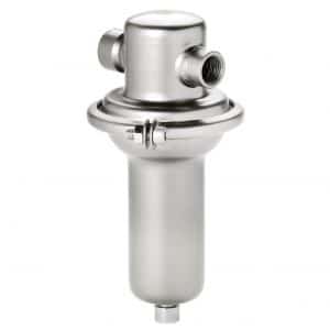 Armaturenfabrik Überströmventil Edelstahl membrangesteuerter federbelasteter Proportionalregler Flansch Typ UV_3-5 Mankenberg, Edelstahl, membrangesteuert, federbelastet für kleine Durchsätze