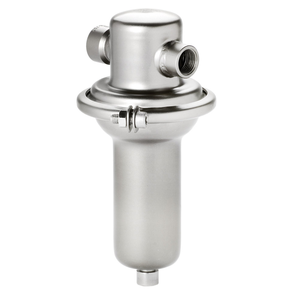 Armaturenfabrik Überströmventil Edelstahl membrangesteuerter federbelasteter Proportionalregler Flansch Typ UV_3-5 Mankenberg, Edelstahl, membrangesteuert, federbelastet für kleine Durchsätze