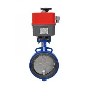 Armaturenfabrik automatisierte Absperrklappe KG2 GEFA DN200 PN10 elektrischer Antrieb ER Plus Premier AirTorque