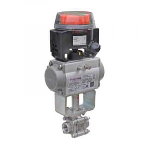Armaturenfabrik pneumatic actuator AirTorque Edition 2010 for automation Valve such as ball valve, accessories such as bridge, bracket, spindle extension, adapter