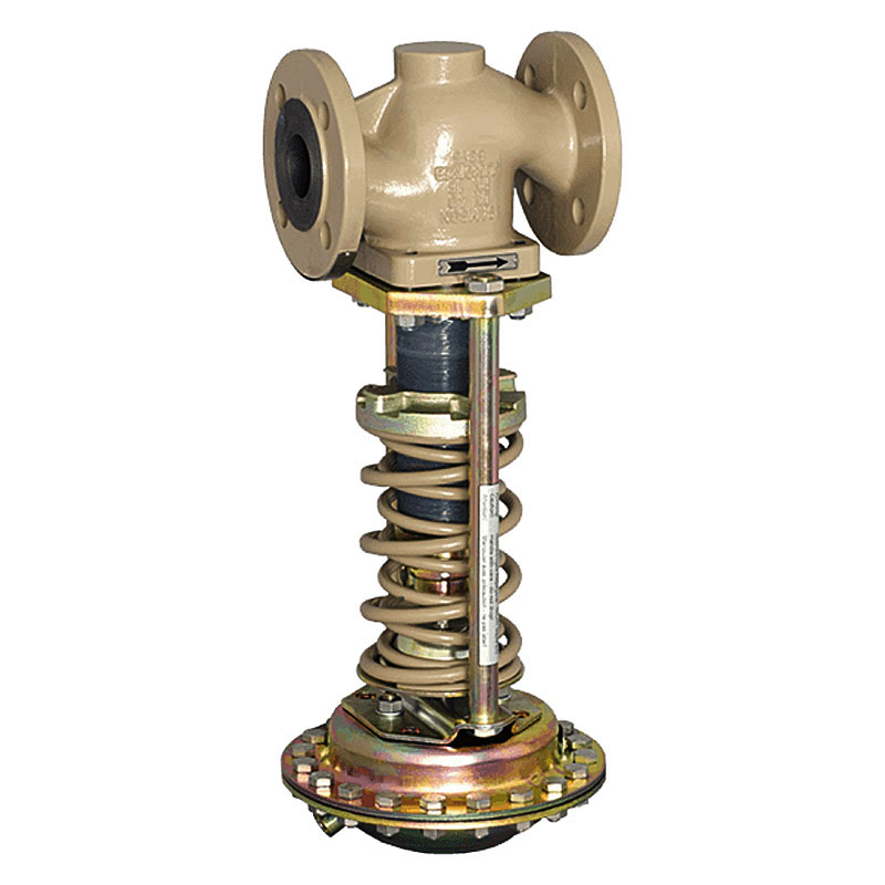 Armaturenfabrik universal Druckminderer Druckregler mediumgesteuerter Proportionalregler Flansch Typ 41-23 Somson - SAMSON Universal-Druckminderer Typ 41-23 – Druckregler ohne Hilfsenergie für Flüssigkeiten, Gase und Dampf