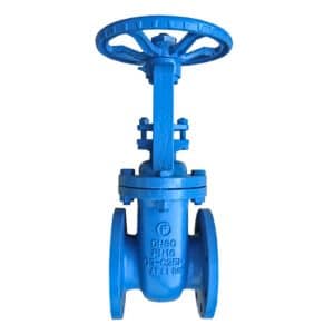 Armaturenfabrik Keilflachschieber Fig. 052 aus Stahlguss mit elastischem Keil, PN10/PN16, DN400–DN800, für Hochtemperatur- und Dampf-Anwendungen von Fromme Armaturen