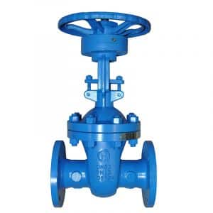 Armaturenfabrik Fromme Armaturen Keilrundschieber Fig. 033 aus Stahlguss mit Stellite-Dichtflächen, PN40, DN50–DN300, für Hochdruck- und Hochtemperaturanwendungen.