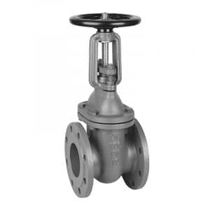 Armaturenfabrik Fromme Armaturen Keilflachschieber Fig. 013 aus Grauguss mit außenliegender Spindel, PN10, DN40–DN300, Flanschanschluss nach EN 1092-2