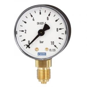 Armaturenfabrik Manometer Rohrfedermanometer Kunststoff Typ 111.10 111.12 von Wika, gasförmige oder flüssige nicht hochviskose kristallisierende Medien - für pneumatik, Heizungs- und Klimatechnik, Medizintechnik