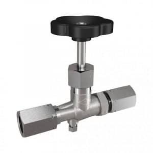 Armaturenfabrik Manometer Zubehör - Manometer-Absperrventil aus Messing, Schmiedestahl, Edelstahl mit Spannmuffe und Manometeranschlussmuffe mit Steg