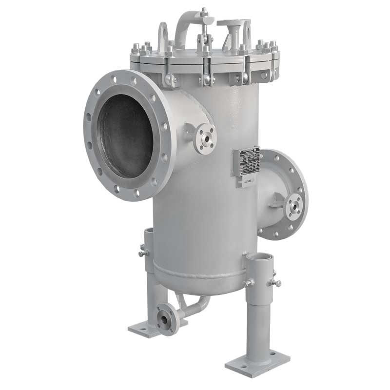 Armaturenfabrik Schmutzfänger Einfachfilter Stahl EF-Grau lackiert Schwenkarm Standfüsse