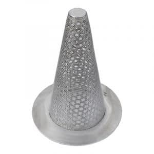 Armaturenfabrik Industriefabrik Schneider Industriesieb Typ H als Hutsieb aus Edelstahl für Normflansche, DN15–DN350, PN10–PN40, mit variabler Maschenweite