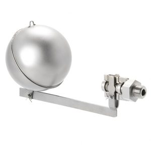 Armaturenfabrik Schwimmerventil NV94 aus Edelstahl mit Edelstahl-Kugelschwimmer für Behältereinbau, geeignet für Zulauf- und Ablaufregelung bis 300 °C. von Mankenberg