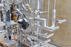 Dampfpaket für Vulkanisationsanlage in der Reifenindustrie mit industrieller Armaturentechnik