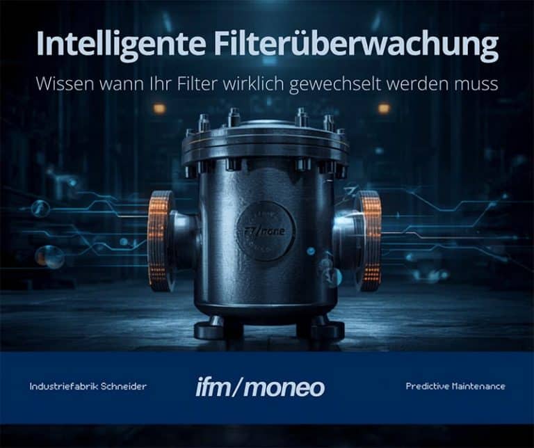 IFM Moneo Filter in Kombination mit Industriefilter, Siebkorbfilter, Einfachfilter, Doppelfilter