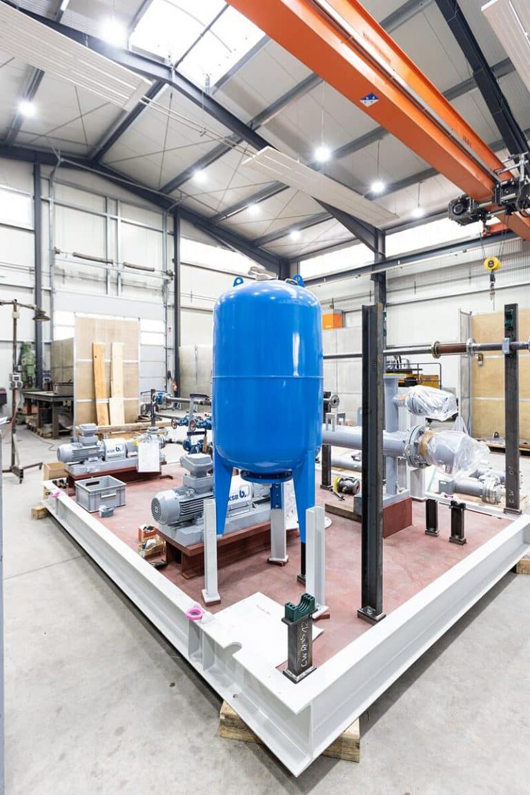 Industriefabrik Anlagenbau Druckbehälter Rohrleitungsbau SKID modulare Prozessanlagen