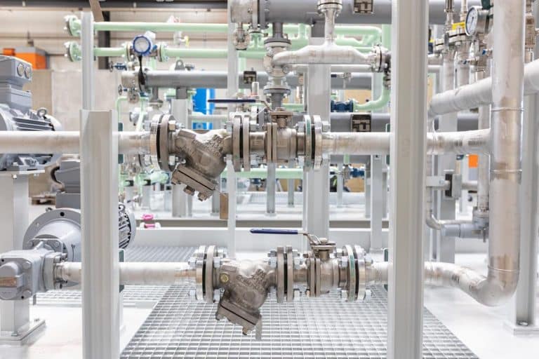 Armaturenfabrik Siebkorbfilter Edelstahl SKID Prozessanlage Schmutzfänger Kugelhahn Industrieanlage, Anfahrfilter, Hutsieb, Stecksieb als Anfahrschutz