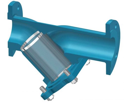 Armaturenfabrik Schmutzfänger Schrägsitz Y-Form Sieb unterschiedliche Maschenweite Fertigung Edelstahl Siebkorb Siebeinsatz Produktion