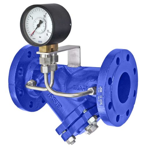 Armaturenfabrik Y-Schmutzfänger DN80 PN16 KSB BOA-s Monometer Differenzdruck Seite Armaturmodifikation, nachträglich modifizierte Systemkomponenten wie Filter, Schmutzfänger, Armaturen